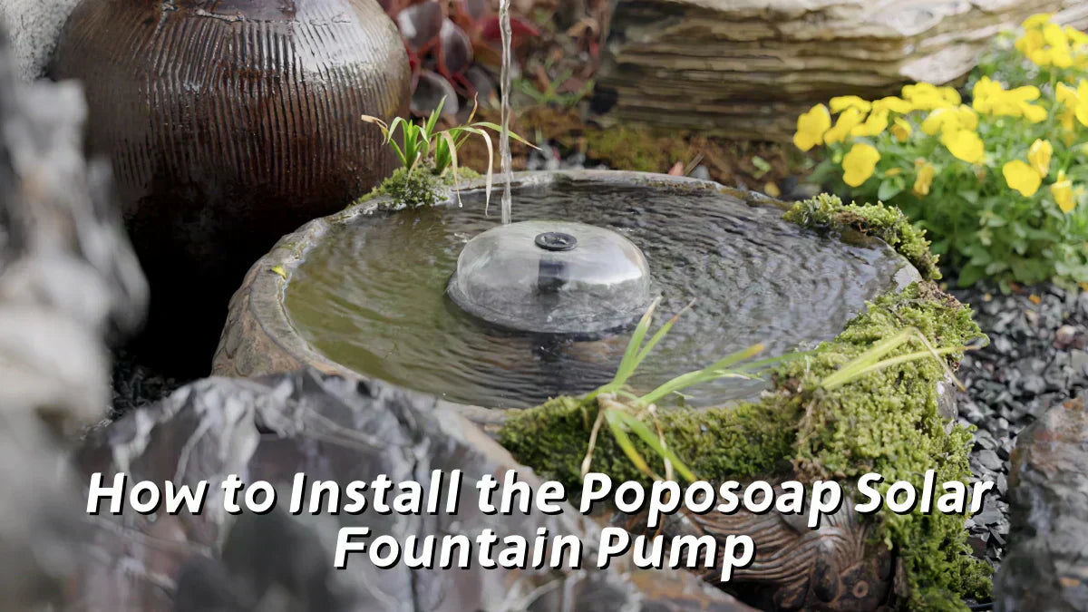 How to Install the Poposoap Solar Fountain Pump