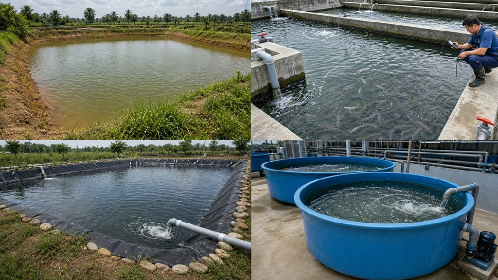 four_common_fish_pond_types