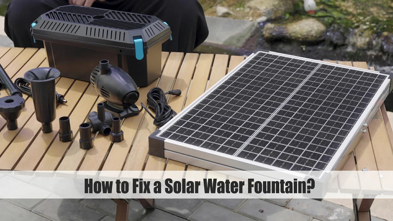 how to fix a solar fountain pump