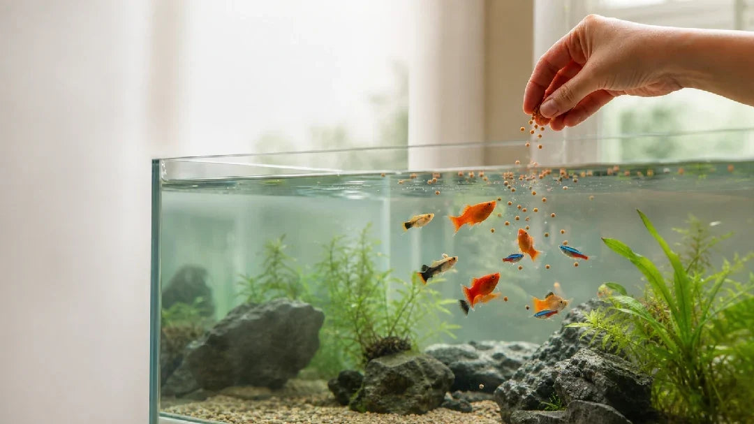 what are the signs of overfeeding fish