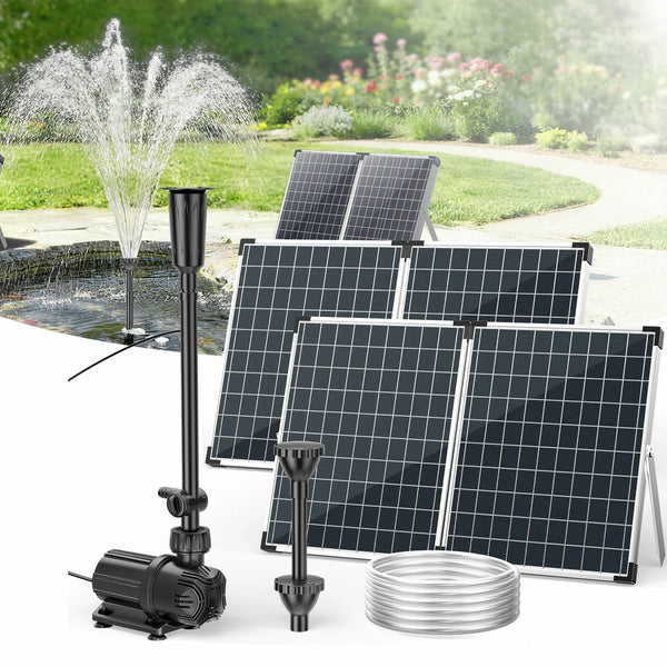 Pompe de fontaine solaire 120 W, 6000 l/h pour bassins de jardin, jardin aquatique