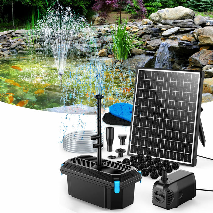 Fontaine à filtre solaire pour bassin P3203 20W 280GPH