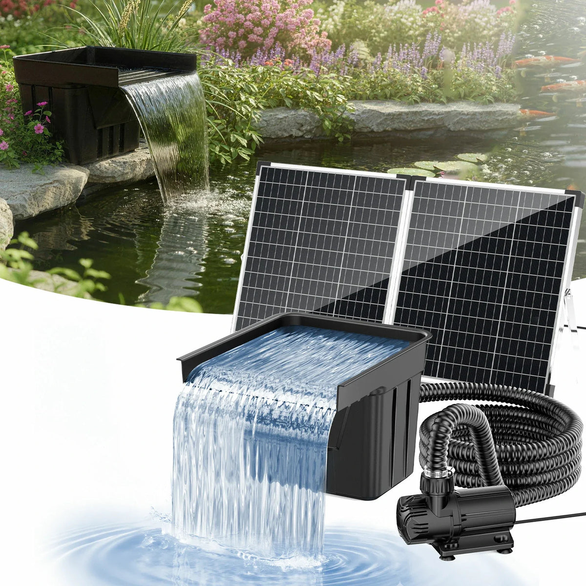 Kit de pompe solaire pour fontaine 100 W