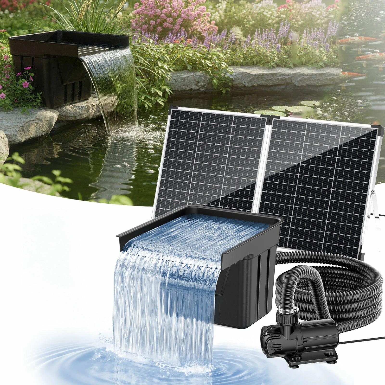 Kit de pompe solaire pour fontaine 100 W