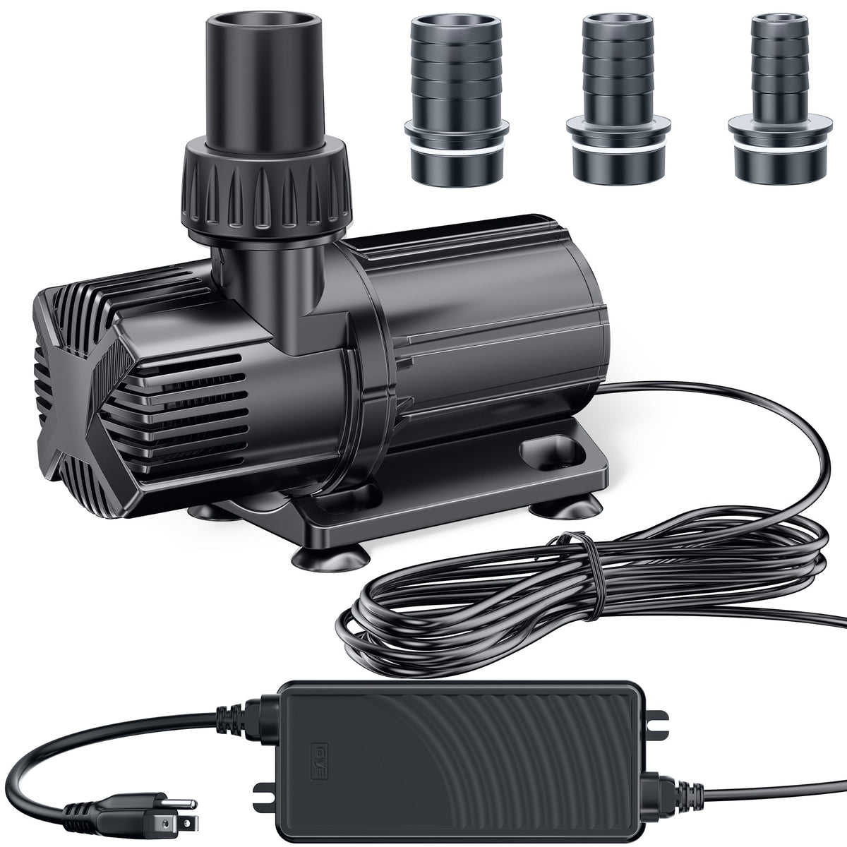 Pompe à courant continu 6000 l/h pour bassins de jardin, aquariums, fontaines
