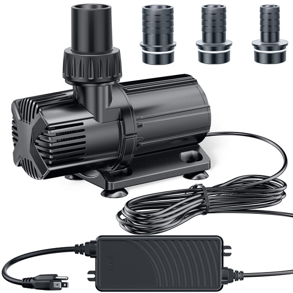 Pompe à courant continu 6000 l/h pour bassins de jardin, aquariums, fontaines