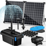 Kit de filtre et fontaine solaire pour bassin P3553 55 W 580 GPH