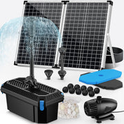 Kit de filtre et fontaine solaire pour bassin P3703 70 W 680 GPH