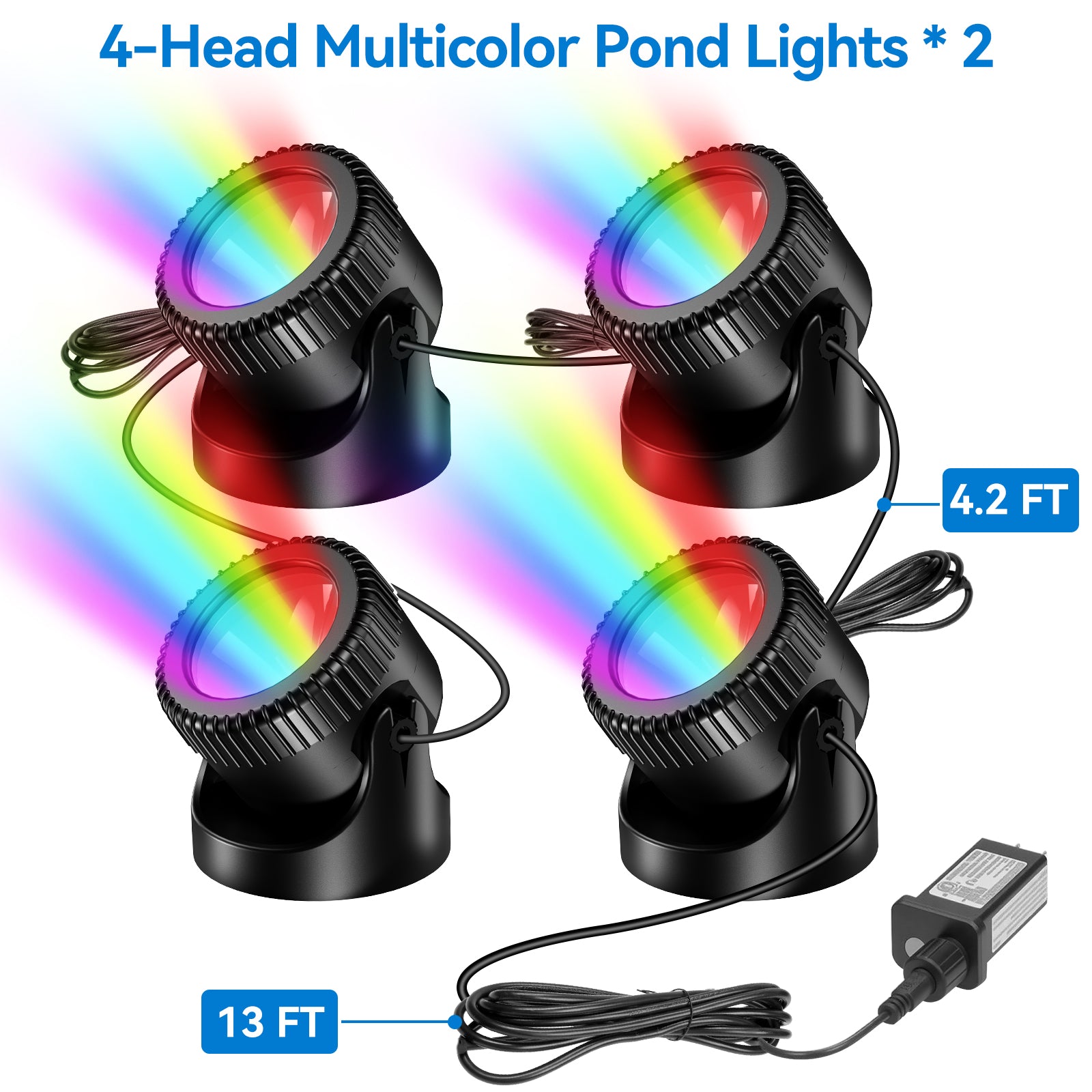 6′ x 6′ Pond Pro Kit | 5-in-1 Filter, Waterfall, Lights, Pond Liner & Underlayment