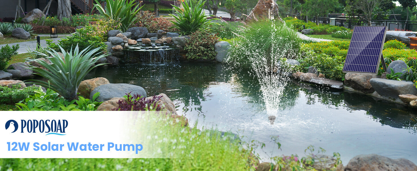 12W Solar Water Pump – Power Your Pond with Sunshine