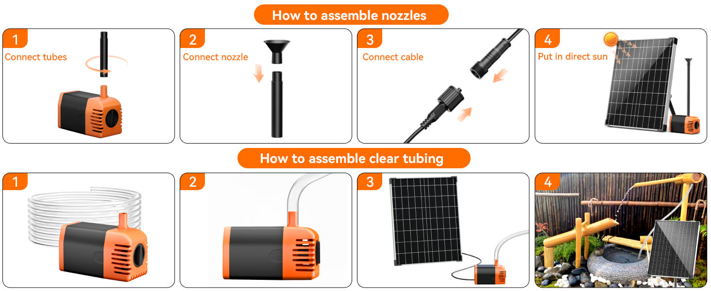 Easy Assembly Solar Fountain Kit – Tool-Free Installation in Minutes
