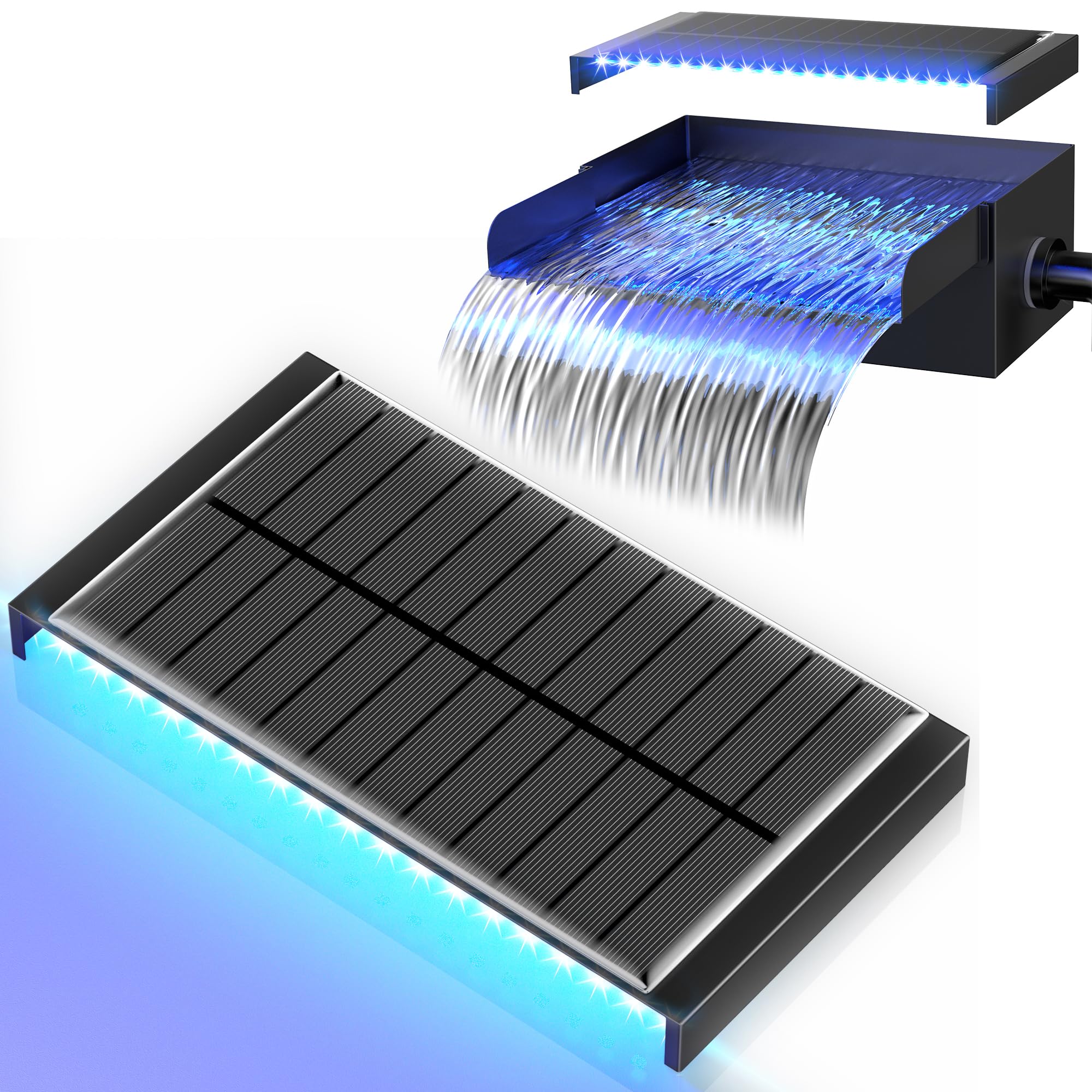 Bande lumineuse LED en métal de 20 cm avec boîtier cascade