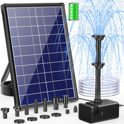Pompe solaire flottante pour fontaine à eau 8 W 80 GPH avec batterie 3000 mAh