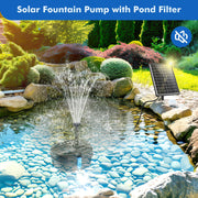 Kit de filtre et fontaine solaire pour bassin P3081 8 W 80 GPH