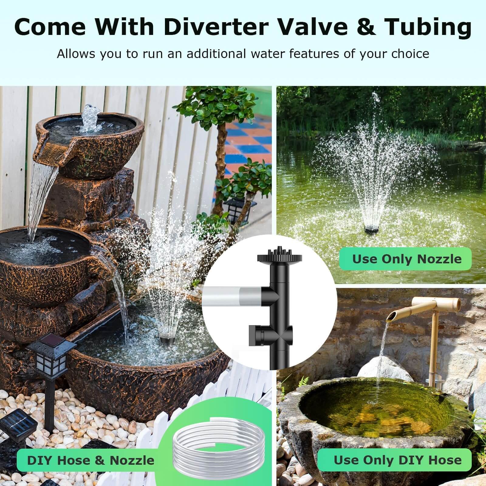 solar fountain water pumps,submersible solar water pump for fountain,solar powered submersible fountain pump,solar fountains pumps