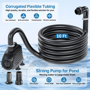 Kit cascade en plastique AC 80 W 1 200 GPH 12,6 po x 11 po