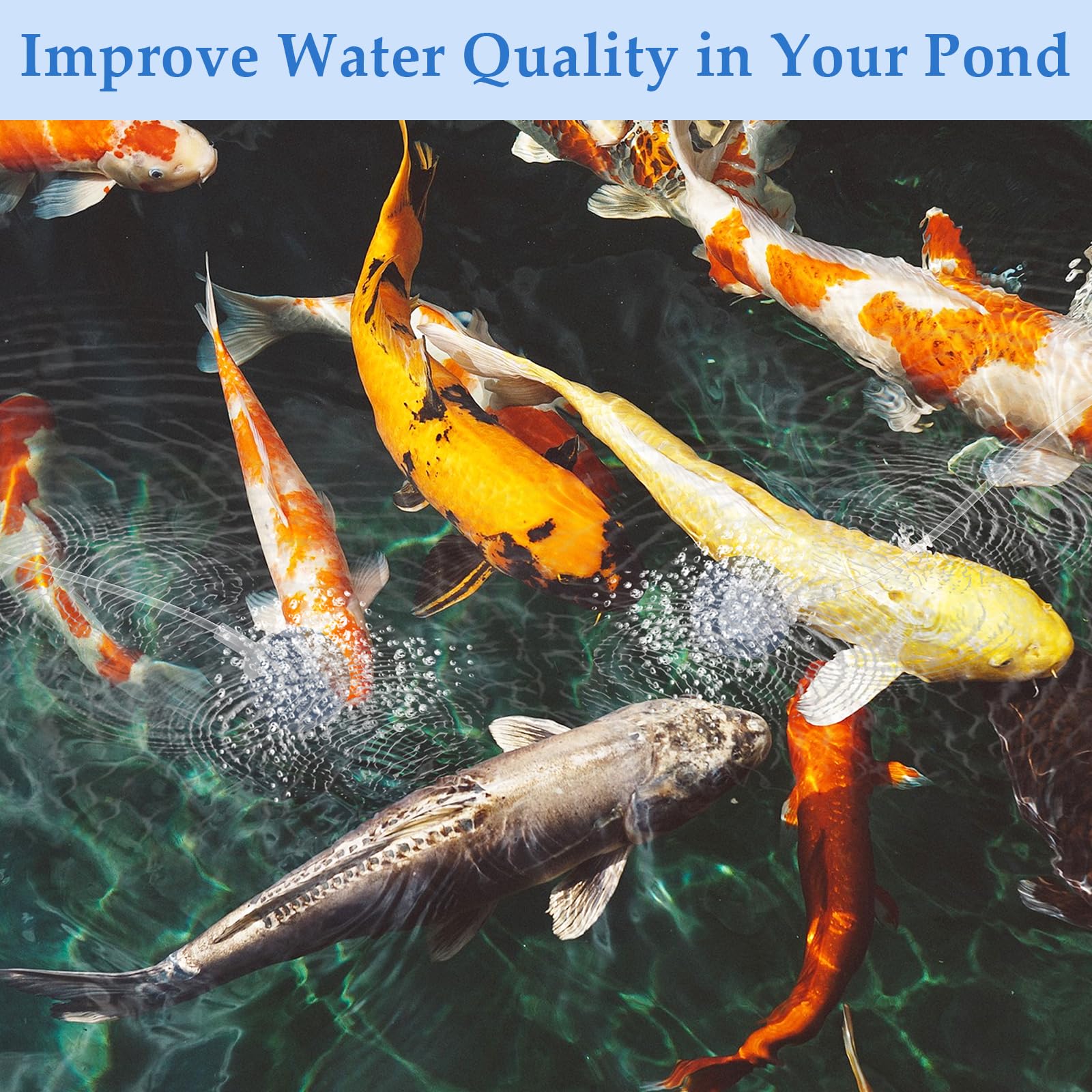 Aérateur de bassin solaire 15 W avec batterie 4 400 mAh