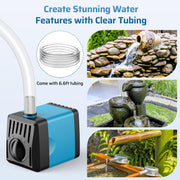 Pompe solaire pour fontaine à eau 10 W 120 GPH