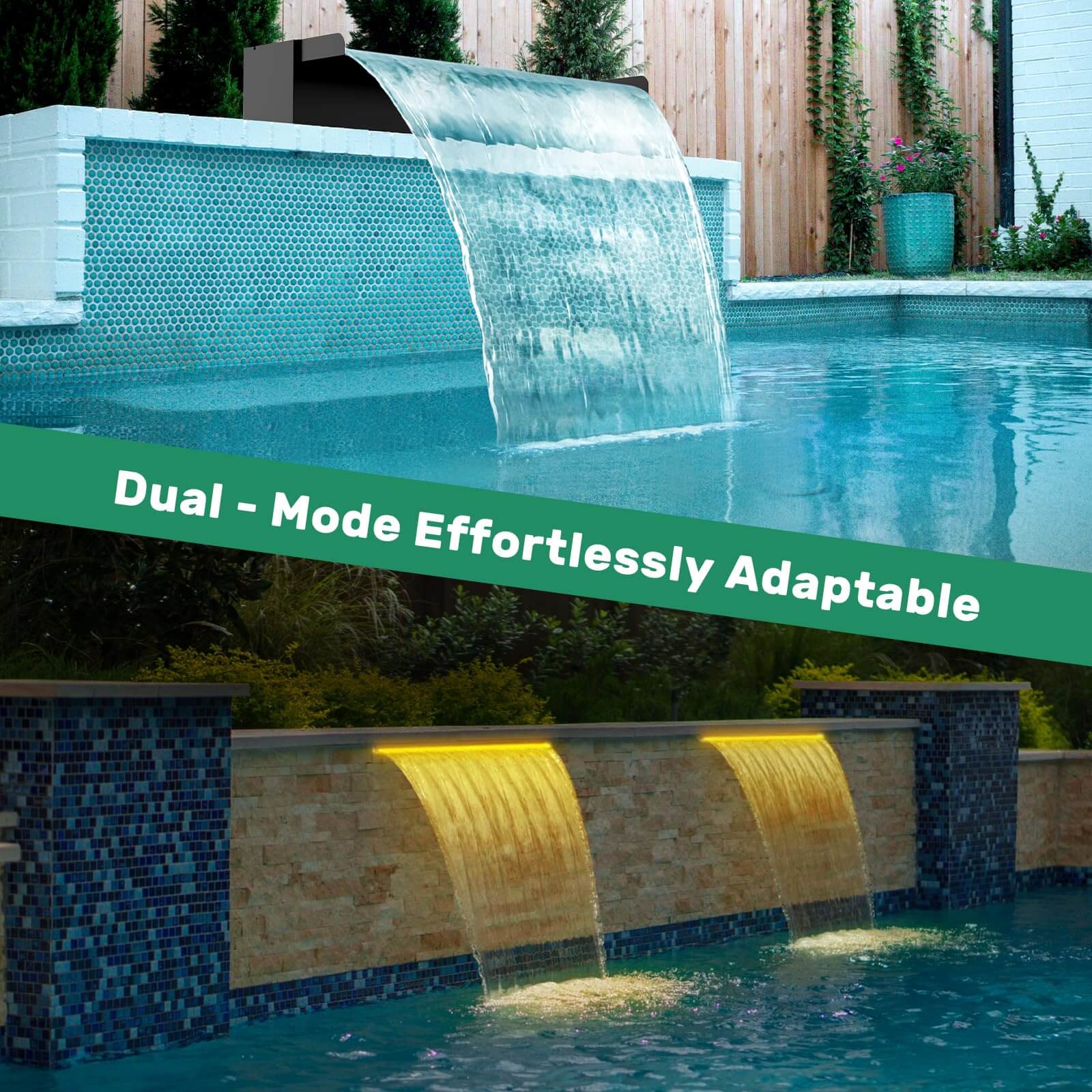 outdoor waterfall kits,1200 gph waterfall pump,garden waterfall kit