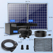 Panneau solaire 55 W 40 W 580 GPH 8
