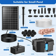 Kit de filtre et fontaine solaire pour bassin P3081 8 W 80 GPH