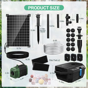 Kit de filtre et fontaine solaire pour bassin P3202 20 W 280 GPH