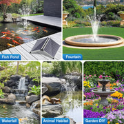 Pompe solaire pour fontaine à eau 55 W 580 GPH