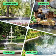 Kit de filtre et fontaine solaire pour bassin P3202 20 W 280 GPH