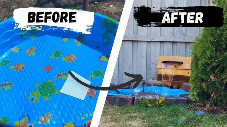 Un jour ! Transformez une pataugeoire pour enfants en bassin de jardin avec cascade et fontaine – Évaluation du produit Poposoap