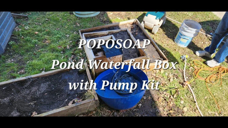 Partage de test du kit de boîte pour cascade de bassin Poposoap