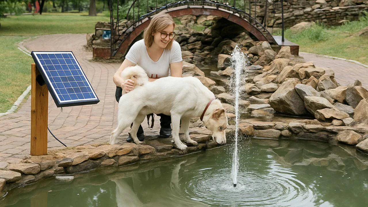 dogs friendly solar foutains