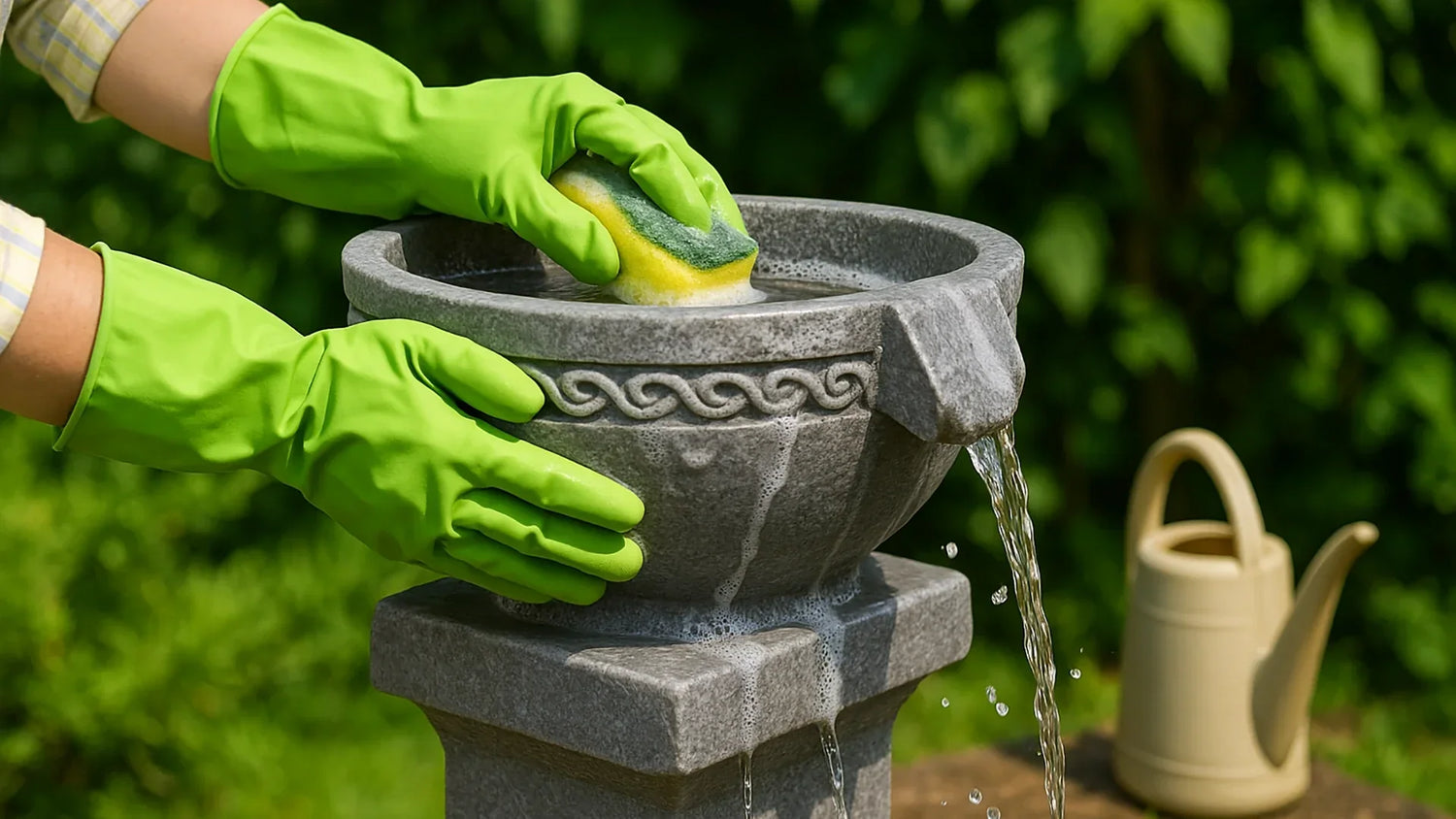keep your birdbath clean without harming birds