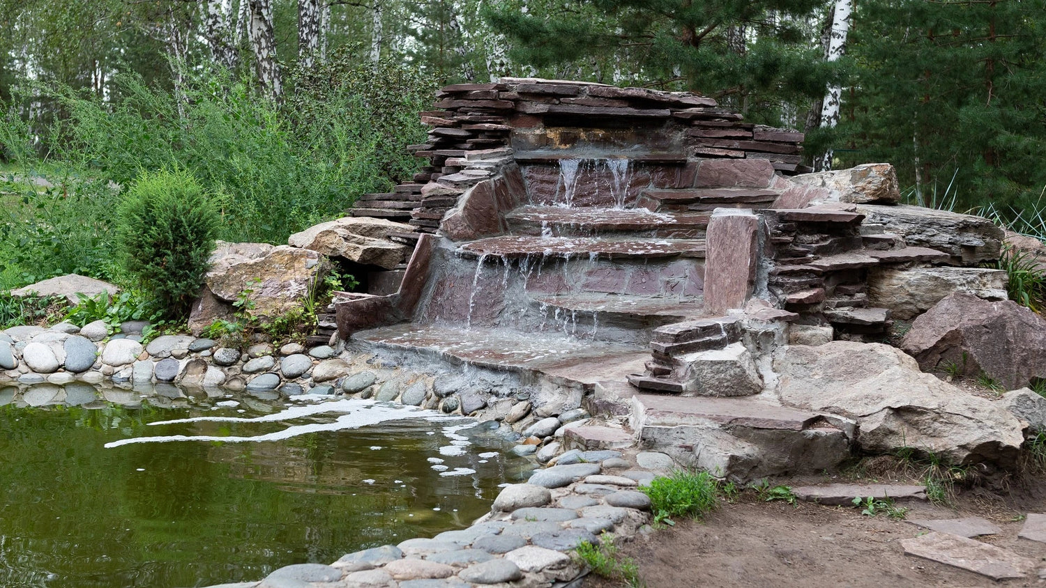solar fountain fits your garden