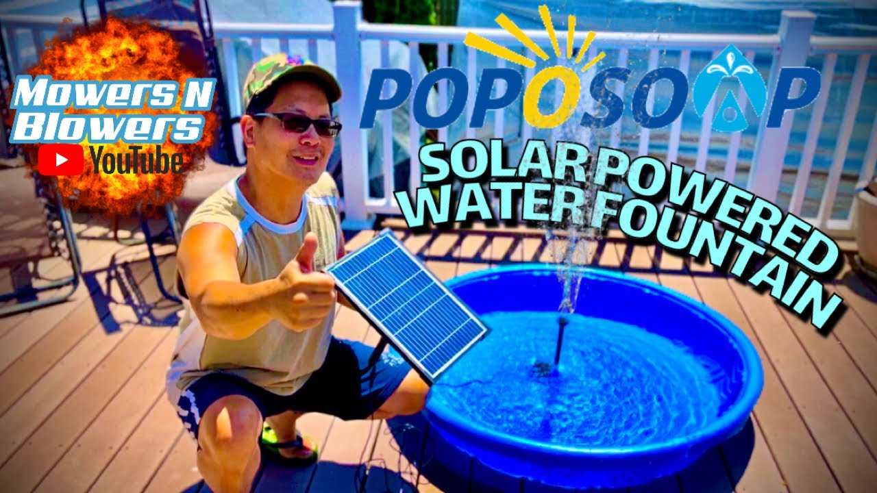 Embrace the sound of nature: Poposoap solar fountain pump experience sharing