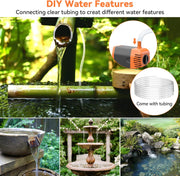 35W Solar Water Fountain Pump (Orange) - DIY Water Features