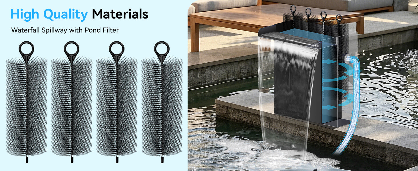 Filtration System-Effectively Traps Leaves Debris for Longer Pump Life