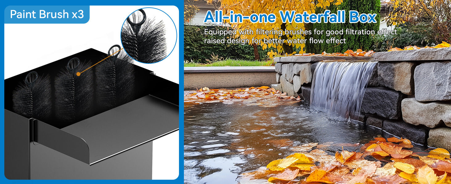 Filtration System-Effectively Traps Leaves Debris for Longer Pump Life
