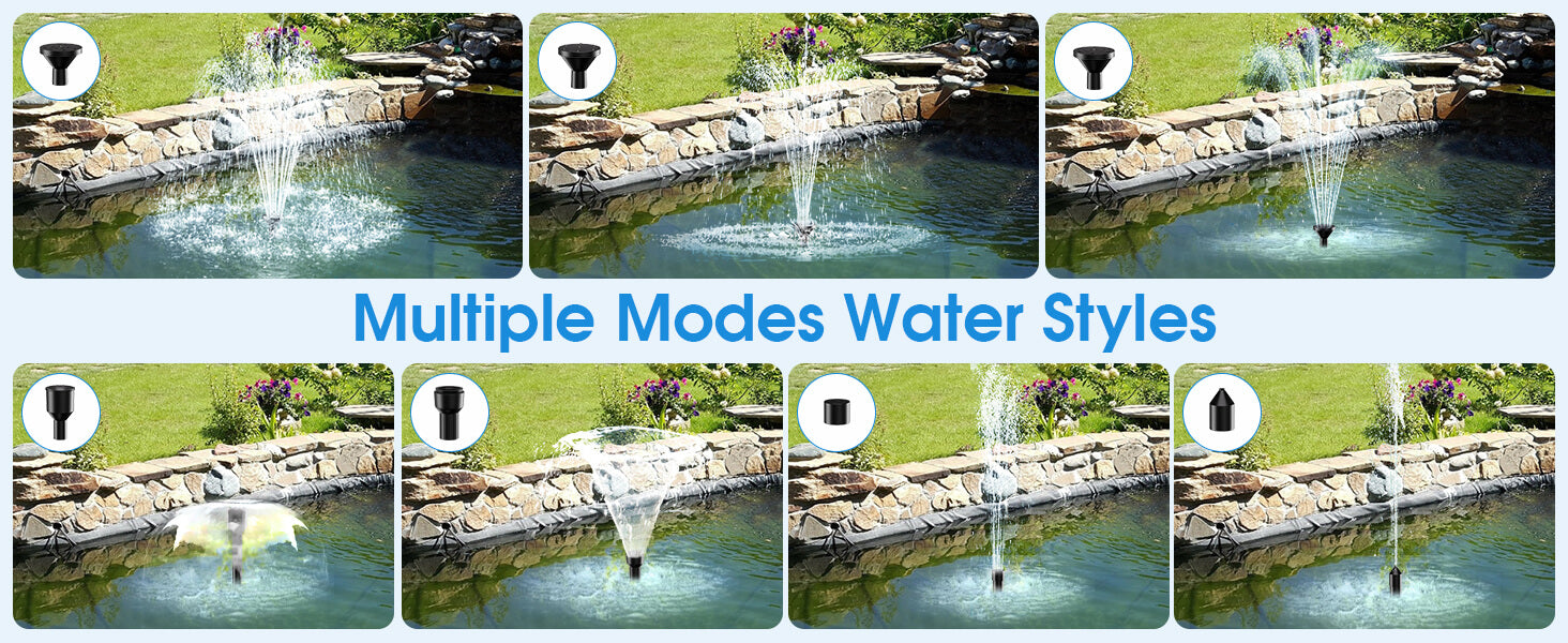 Multiple Spray Modes – Customize Your Fountain Style
