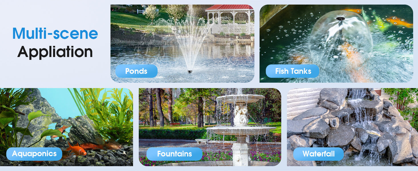 Wide Range of Pond & Water Feature Applications