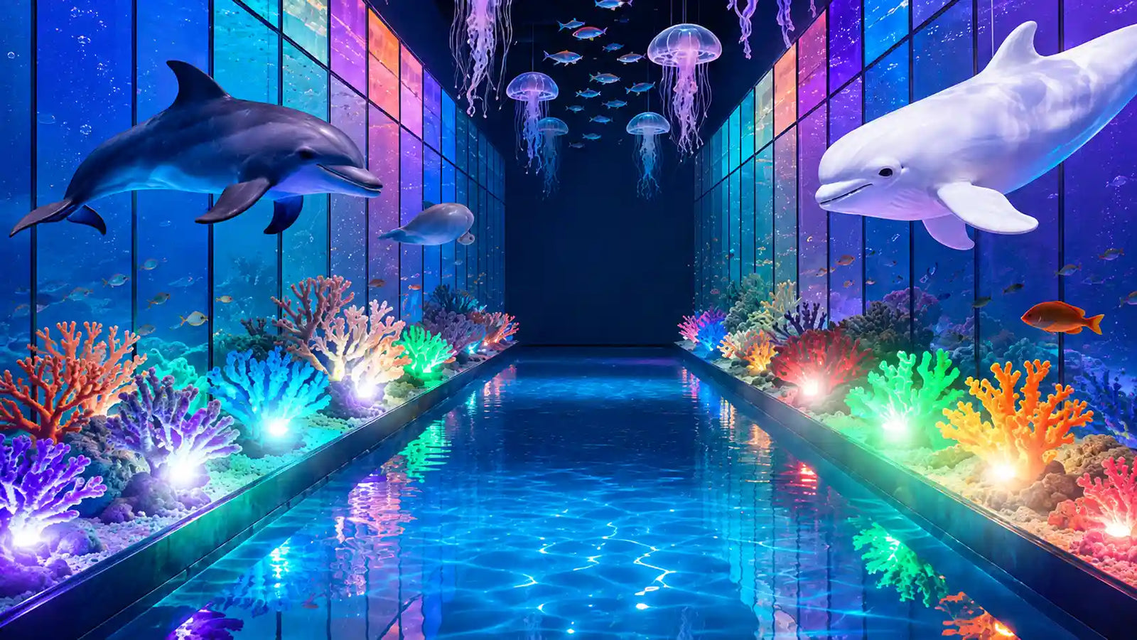 Aquarium led koi pond lighting