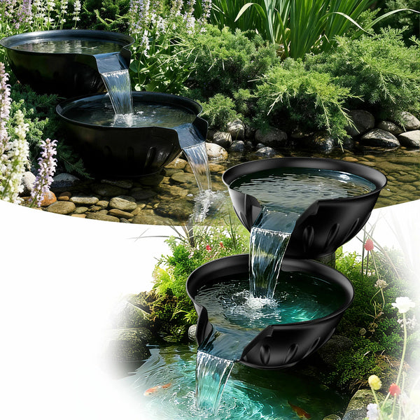 660GPH Spillway Fountain Kit with 2 Basins