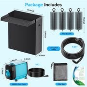 Kit cascade métallique AC 40 W 660 GPH 12