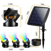 Underwater Solar Pond Lights 12 Fixed Colors & Auto Changing Color