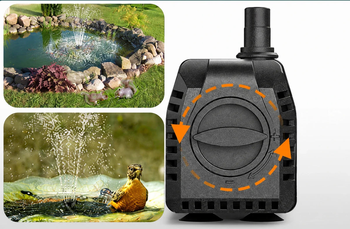 adjustable flow fountain pumps flow adjustment