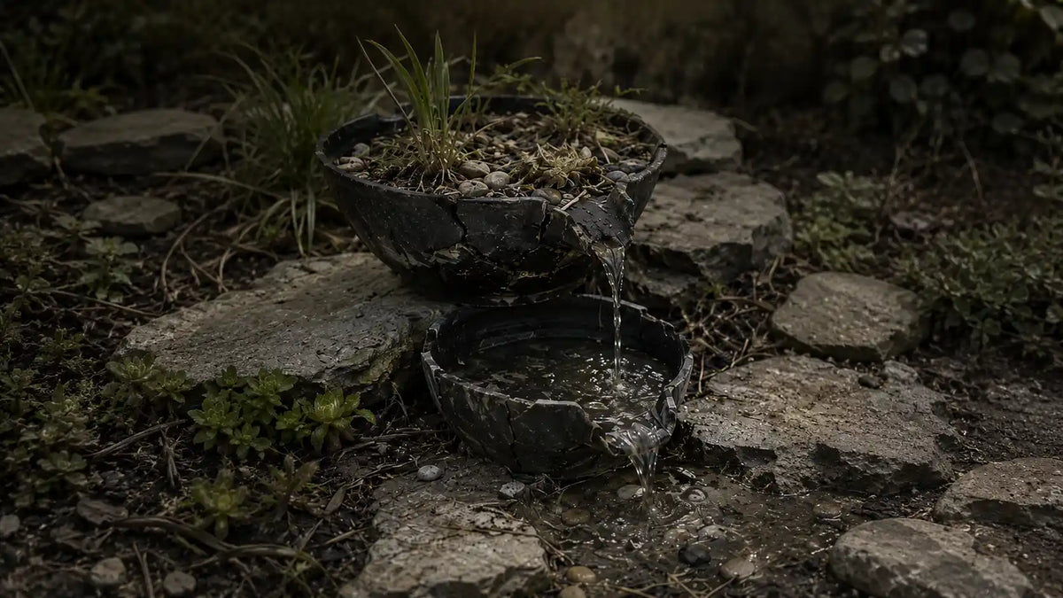 puits de réservoir de trop-plein sujet aux fissures et à la corrosion