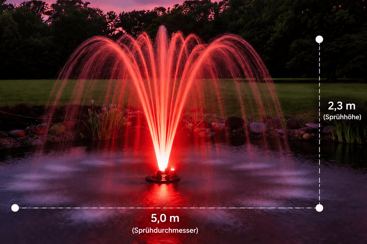 Projecteur flottant à tête pulvérisatrice courte