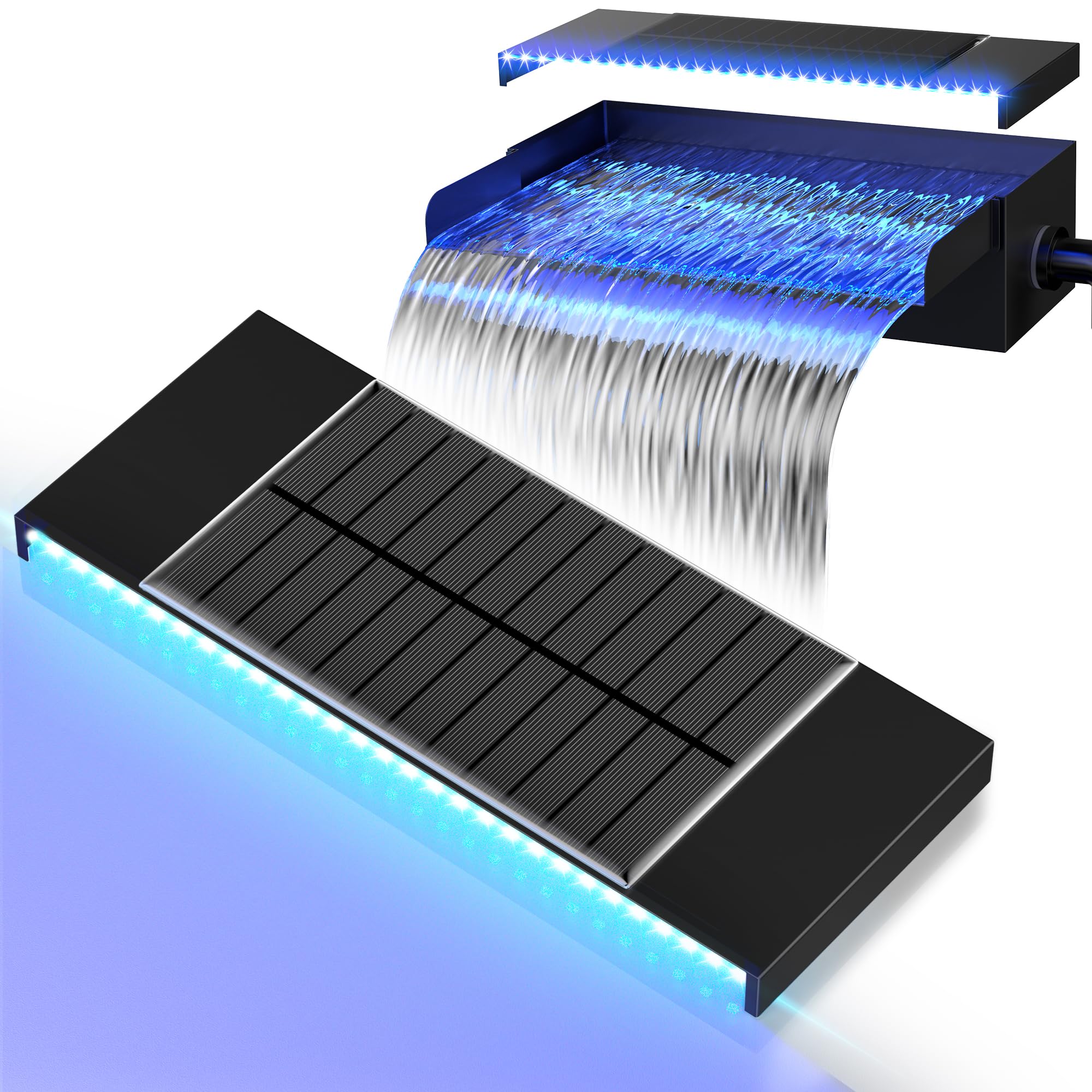 12" Metal Waterfall Box LED Light Strip