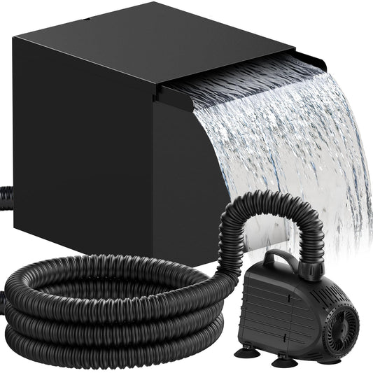 Kit cascade métallique AC 80 W 1 200 GPH 12 po x 13,4 po x 13,4 po 