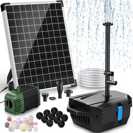 Kit de filtre et fontaine solaire pour bassin P3202 20 W 280 GPH 
