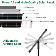 Pompe solaire pour fontaine à eau 20 W 280 GPH (verte) 